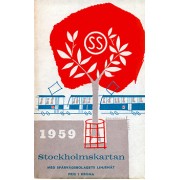 Spårvägskarta Stockholm 1959